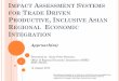MPACT ASSESSMENT SYSTEMS TRADE DRIVEN , INCLUSIVE …...IMPACT ASSESSMENT SYSTEMS FOR TRADE DRIVEN PRODUCTIVE, INCLUSIVE ASIAN REGIONAL ECONOMIC INTEGRATION Approach(es) Presented