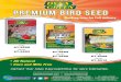Premium Bird Seed · Premium Wild Bird Food • All Natural • Corn and Milo Free • Premium Quality • Attracts Songbirds, Chikadees, Nuthatches, Woodpeckers, & more For information