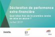 EY - Déclaration de performance extra-financière · 2019-07-15 · Bilan de mise en œuvre de la DPEF Juillet 2019 Quelques chiffres sur le contenu des DPEF Page 4 2/3 des modèles