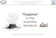 Coppice - uni-freiburg.de › intern › pdf › ... · 2016-06-28 · “Coppice“ in the scientific literature Jasper Schneberger and Achim Dohrenbusch 1 Department Silviculture