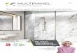 Best selling waterproof bathroom wall panels · Esher Matte and White Brick Tile panels finished with White Profiles and Bath & Shower Tray Seal Kit. Flooring is Sicilia (Click Range)
