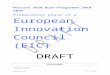 recherche.aphp.fr€¦  · Web viewHorizon 2020 Work-Programme 2018-2020. Preparatory phase of aEuropean. Innovation. Council. Working title (EIC) DRAFT. DISCLAIMER. This draft has
