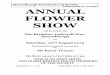 Scottish Charity No: SC028659 ANNUAL FLOWER SHOW€¦ · Scottish Charity No: SC028659 ANNUAL FLOWER SHOW will be held in the The Brunton, Ladywell Way, Musselburgh on Saturday, 22nd