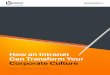 How an Intranet Can Transform Your Corporate Culture › wp-content › uploads › How_an_Intr… · workplace culture. 1. Belief system 2. Coordination mechanism 3. Invisible hand