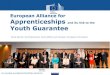 European Alliance for Apprenticeships Youth Guarantee€¦ · Social Europe Challenges: • Strong partnerships between Ministries • Quality of the schemes – e.g. link to education