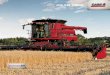 AXIAL-FLOW COMBINES€¦ · AXIAL-FLOW COMBINES IS NOW. As the challenges and opportunities in agriculture grow, so do the demands placed on combines. More power. Improved fuel ef˜ciency