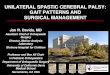UNILATERAL SPASTIC CEREBRAL PALSY: GAIT PATTERNS …...GAIT PATTERNS AND SURGICAL MANAGEMENT Jon R. Davids, MD Assistant Chief of Orthopaedic Surgery Director, Motion Analysis Laboratory