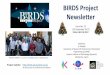 BIRDS Project Newsletter › birds1 › files › BIRDS... · BIRDS Project Newsletter –No. 23 Page 2 of 100 All back issues of this newsletter can be easily downloaded. ... PNST