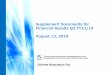 Supplement Documents for Financial Results Q2 FY12/19 ... · Supplement Documents for Financial Results Q2 FY12/19 August 13, 2019 ... drug discovery and global commercialization,