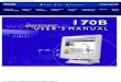 Philips 170B Electronic User's Manualdl.owneriq.net › 4 › 4f67c119-ca8e-a664-4928-757247c9d9ca.pdf · - Sync 2 KOhm • Input signal levels 0.7 Vpp • Sync input signal Separate