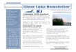 Clear Lake Newsletterclearlakepropertyowners.com/Newsletters/FW 2015.pdfClear Lake Newsletter Page 2 of 10 Hello Lake Lovers! We are also working with This is my first CLPOA Presidents’