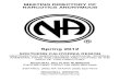 MEETING DIRECTORY OF - Southern California Region of ... · MEETING DIRECTORY OF . NARCOTICS ANONYMOUS . Spring 2012 . SOUTHERN CALIFORNIA REGION . ... the desire to stop using. We