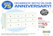 CELEBRATE WITH US OUR ANNIVERSARY! - IKEA.com · Coffee table, white, glass 93x93 cm Anniversary price: Regular price: KD52 KD65-20%-33% HEMNES Sideboard, white stain 157x88 cm Anniversary
