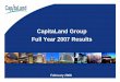 CapitaLand Group FY 2007 Results (final).ppt · Prime site in Shinjuku, Tokyo - Invested JPY32b (20% stake) in a commercial cum residential site with Mitsubishi Estate Co., Ltd and