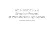 2011-2012 Course Selection Process - Wissahickon …...WHS Transition •WHS Ambassadors Club (Mrs. Diebolt) •We work to make new students feel welcome and comfortable in Wissahickon