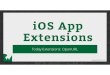 iOS App Extensions - raywenderlich.com · Introduction to CloudKit Part 6: Working wi... Nov 7, 2014, 3:00 PM Tomorrow You have no events scheduled for tomorrow. Edit raywenderlich.com