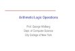Arithmetic/Logic Operations - Computer Sciencewolberg/cs470/pdf/CSc470-05-ArithLogicOps.pdfArithmetic/Logic Operations •Arithmetic/Logic operations are performed on a pixel-by-pixel