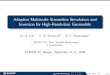 Adaptive Multiscale Streamline Simulation and Inversion ... · Adaptive Multiscale Streamline Simulation and Inversion for High-Resolution Geomodels K.–A. Lie† V. R. Stenerud‡