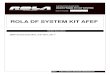 ROLA DF SYSTEM KIT AFEF - hitchwarehouse.com · PAGE1 INSTRUCTION GUIDEFOR: DOOR FRAME FIT KITSYSTEM Date ofPurchase: / / Rev A • Questions? (800) 234-6992 •ROLAProducts.com ROLA