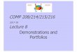 comp208-lecture08-demos - cgi.csc.liv.ac.ukcgi.csc.liv.ac.uk/~comp208/2018/comp208-lecture08-demos.pdf · COMP 208/214/215/216 2017-18 Lecture 8 Demonstrations and Portfolios