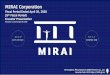 MIRAI Corporation › file › en-term-62b499acc7d6047b8fa8958dbbd...MIRAI Corporation has been taking various and successive corporate actions since its listing in December 2016 supported