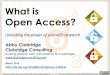 What is Open Access? - Amazon S3€¦ · Library as publisher Increasingly, more libraries are hosting journals and serving in the role of publisher. By using the open-source platform