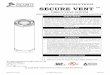 INSTRUCTIONS SECURE VENT - Security Chimneys€¦ · venting instructions secure vent direct vent system for direct vent gas burning fireplaces and stoves security chimneys international