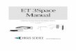 ET 3Space Manual - argusscience.com · 6.1 Use New Scene Plane dialog to define a new environment ... 13. APPENDIX A ... For use with ET3Space, one of the standard positions and orientations