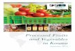 Processed Fruits and Vegetables in Kosovo · Processed Fruits and Vegetables in Kosovo 5 This report has been drafted in the framework of the Promoting Private Sector Employment (PPSE)