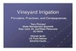 Vinyeard Irrigation - Principles, Practices & Consequences · Vineyard Irrigation: Principles, Practices and Consequences Vine Water relations Vine Water use Vine Water deficits Effects