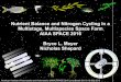 Nutrient Balance and Nitrogen Cycling In a Multistage ... › animationspace › SpaceFarmA... · Common Biological Molocules Atoms in Formula Relative mass by Element Name Formula