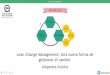 Lean Change Management: Una nueva forma de …marmunozcoach.com/wp-content/uploads/2019/02/6...2019/02/06  · LEAN CHANGE MANAGEMENT Una colección de ideas, prácticas y herramientas