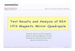 Test Results and Analysis of RIA HTS Magnetic Mirror ... · Ramesh Gupta, Test Results and Analysis of RIA HTS Magnetic Mirror Quadrupole, June 8, 2006. Slide No. 5 Axial Scan of