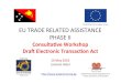 Funded by the European Union EU TRADE RELATED ASSISTANCE ... · • Republic act N° 8792 of 2000 providing for the recogniTon and use of electronic commercial and non-commercial