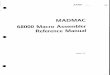 MADMAC 68000 Macro Assembler Reference Manual€¦ · Title: MADMAC 68000 Macro Assembler Reference Manual Author: Atari Corporation Created Date: 5/13/2006 2:58:17 AM