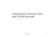 Introduction to Internet, Web, and TCP/IP Protocolsseem3460/lecture/Internet-TCPIP-2012.pdf · Introduction to Internet, Web, and TCP/IP Protocols. 2 Local-Area Networks LAN A Local-Area
