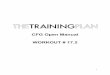 CFG Open Manual WORKOUT # 17 - The Training Plan · for # 17.2. It covers everything you need to perform at your best in CrossFit Games Open workout # 17.2. We will give an overview,