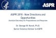 ASPR 2018 -New Directions and Opportunities · 2018-08-10 · Global Biodefense Market Growing Threat of Bioterrorism global biodefense market to grow at a CAGR of 5.41% during the