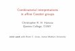 Christopher R. H. Hanusa Queens College, CUNYpeople.qc.cuny.edu/.../talks/affinefclong-handout.pdf · Geometry: Classiﬁcation of Lie groups and Lie algebras Combinatorial interpretations
