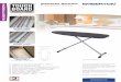 IRONING BOARD M OO R T S UE G - Emberton Hospitality - GR - Tough Ironing... · hotel ironing boards. Rugged & Durable - We have combined a rugged frame with extra heavy duty metal