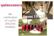 quince ppt copy - Anne Gaspar - HOMEgasparspanish.weebly.com › ... › 3 › 38130367 › quince_ppt_copy.pdfQuince traditions:! The Quince’s court! The quince chooses! 14 special