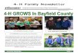 4-H Family Newsletter - Extension Bayfield County › files › 2010 › 12 › ... · 4-H Family Newsletter Page 1 4-H Family Newsletter Cooperative Extension University of Wisconsin-Extension