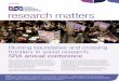 2020 research matters files/Research... · RESEARCH MATTERS:MARCH 2020: 3 On learning SRA chair, David Johnson, encourages SRA members to keep developing their research skills or