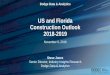 US and Florida Construction Outlook 2018-2019 · US Macroeconomic Overview Negatives: – Tightening job market/labor shortages increasing – Inflation picking up steam; construction