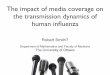 The impact of media coverage on the transmission dynamics ... · Hypodermic theory • The original interpretation of media effects in communication theory was the “hypodermic needle”