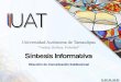 Presentación de PowerPoint - …cecom.uat.edu.mx/si/si-28-11-2019-prensa.pdf2019/11/28  · Califica Fitch Ratü'tgs a la UAT con alta calidad crediticia estándares internacionales