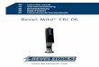 Bevel Mite EBI-06thereby impairing the protective insulation of the machine. In such cases the use of a stationary vacuuming system, In such cases the use of a stationary vacuuming