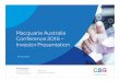 20160504 - Macquarie Investor Day presentation - SM - v3 · Server Restore Backup and Restore Services Available CSG Display Video Conferencing Available Add a Print Service Print