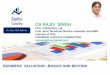 CA RAJIV SINGH · 2016-11-21 · BUSINESS VALUATION –BASICS AND BEYOND CA RAJIV SINGH FCA, CISA(USA), LIII First Joint Technical Director valuation and MBF courses of ICAI FOUNDER