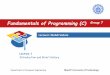 Fundamentals of Programming (C) Group 7ce.sharif.edu › courses › 97-98 › 1 › ce153-7 › resources › root › Slides … · Introduction and Brief History –Lecture 1 Department